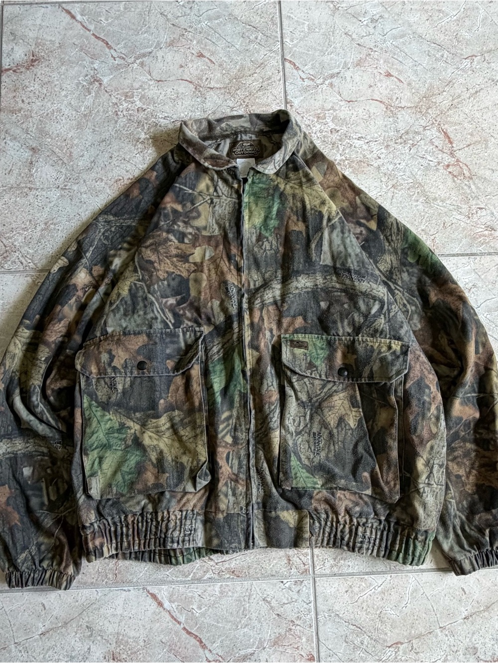 90s Whitewater Outdoors camo jacket in size XL/XXL